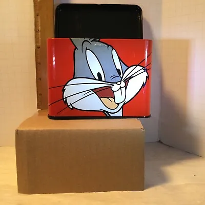 Bugs Bunny Looney Tunes Graphomania Collector Tin Recipe Box Container 5 3/4   • $4.95
