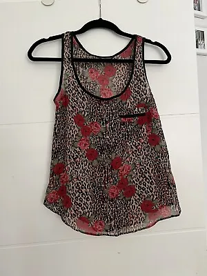 Internacionale: Ladies Blouse. Leopard And Floral Print. UK Size 6. • £1.99