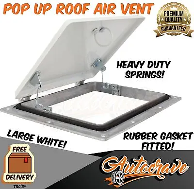 POP UP ROOF AIR VENT Horse Float Trailer Canopy Camper Caravan Large WHITE NEW ! • $49.95