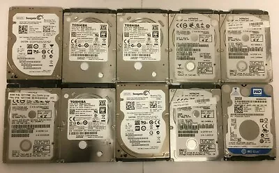 Lot Of 10 Mix SLIM Seagate WD Toshiba Samsung 320GB 2.5  SATA Laptop Hard Drive • $79.99