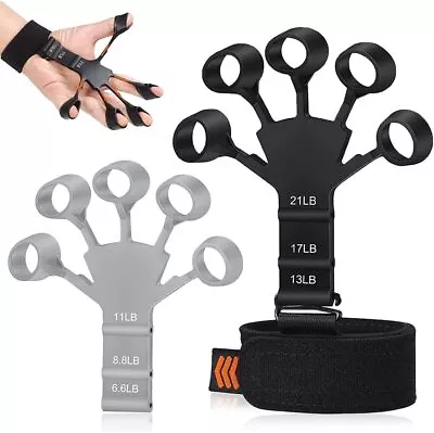 $15.87 • Buy Finger Exerciser Strength Gripper Forearm Trainer Hand Grip Strengthener Therapy