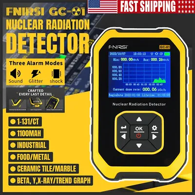 Nuclear Radiation Geiger Counter Tube Detector β γ X-Ray Dosimeter Monitor USA • $52.90