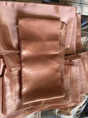 £7.50 • Buy 25 Rose Gold Satin Sashes For Chair Covers 