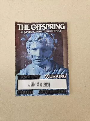 Vintage The Offspring Backstage Pass Personal Michael Chugg Original Satin Pass • $20