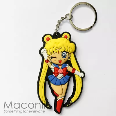 Sailor Moon Keyring - Serena Tsukino Usagi Rubber Phone Charm Strap Keychain • $4.95