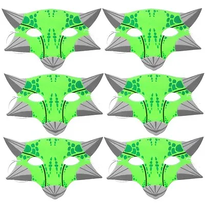 $5.57 • Buy 6 Green Ankylosaurus Foam Dinosaur Childrens Masks By Blue Frog Toys