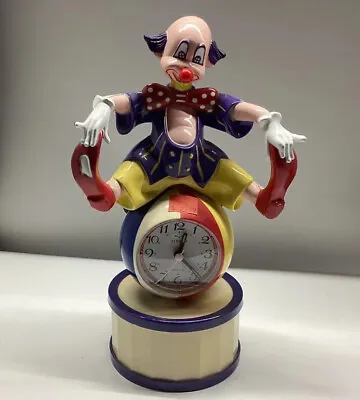 Jinmei Circus Clown Talking Alarm Clock Vintage • $48