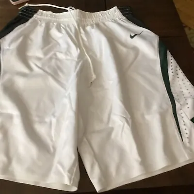 2016-2017 Nike White Authentic MSU Women’s Basketball Shorts Size 34 +2 • $10