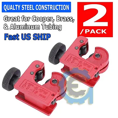 2PCS Mini Pipe Tubing Cutter 1/8  To 5/8  OD Copper Brass Aluminum Cutting HVAC • $9.99