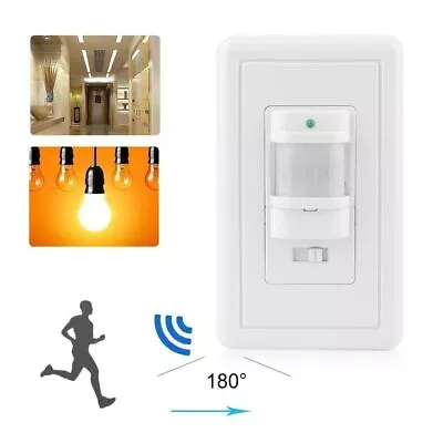 Motion Sensor Light Switch PIR Infrared Motion Activated Wall Switch • $14.49