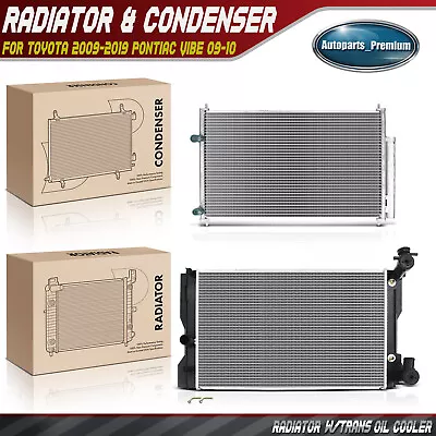 Radiator & AC Condenser Cooling Kit For Toyota 2009-2019 Pontiac Vibe 2009-2010 • $108.89