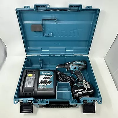 Makita XPH01 18V Cordless Hammer Driver Drill Kit XPH012 Battery Charger Case • $144.98