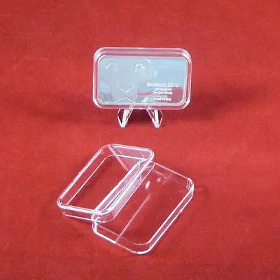 Air-Tite 5 Oz Silver Bar Holder Capsules Fits 61.4 X 36.3 X 7.9mm Or Less Qty 5 • $11.95