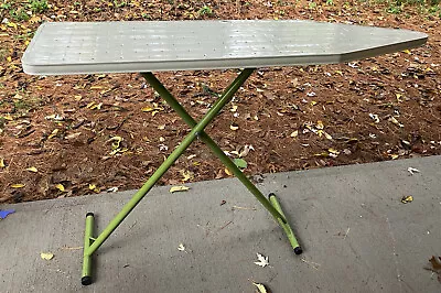 Rare: 54 Inch Vintage Two Tone Green & White Proctor Silex Fold-up Ironing Board • $99.99