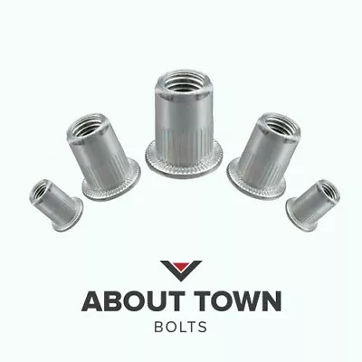 £3.14 • Buy Rivnuts Stainless Steel Knurled Head Threaded  Rivet Nuts, Blind Nutserts M4-M10