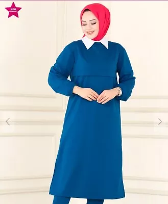 Long Sleeve Tunic Pant Muslim Hijab Wear For Girls Women Ramadan Kaftan • $45