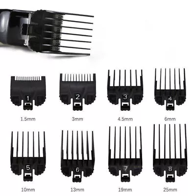 8PCS Hair Clipper Guide Combs Replacement Hair Guards Set For Wahl Attachment • $14.46