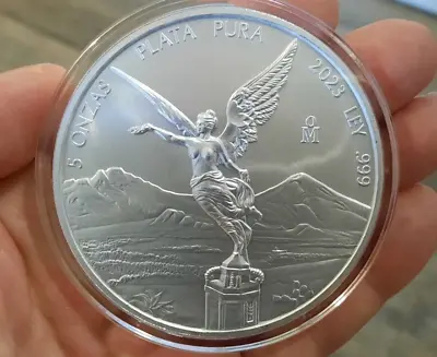 5 Oz Libertad In Capsule - Mexico - .999 Fine Silver • $235.99