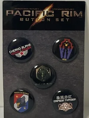Pacific Rim Promo 2012 Button Set - 5 Warner Bros Pictures Buttons • $13