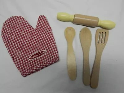 Melissa And Doug Potholder Oven Mitt Wooden Spoons Rolling Pin Replacement • $8.99