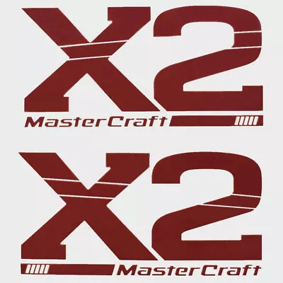 MasterCraft Boat Raised Decals 7506115K | X2 Pro Tour Red (Pair) • $423.59