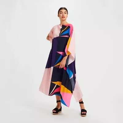 $59 • Buy New Silk Mix Kaftan/ Resort Beach Wear  Caftan Women Maxi Dress Free Size 10-18