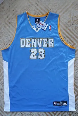 NEW! Marcus Camby Denver Nuggets Authentic Jersey Blue Size 52 Vintage NWT Tags • $129.99
