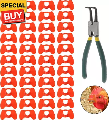 41 Pcs Pinless Peepers With Pliers Set Poultry Blinders Chicken Peepers Chicken • $18.98