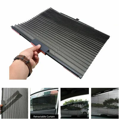 Car Window Sun Vent Curtain Visor Windshield Sunshade UV Protection Retractable • $12.22