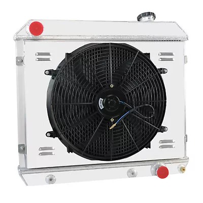 4 Row Radiator Shroud Fan For 1963-1966 Chevy C/K C10 C20 C30 Pickup • $247.20