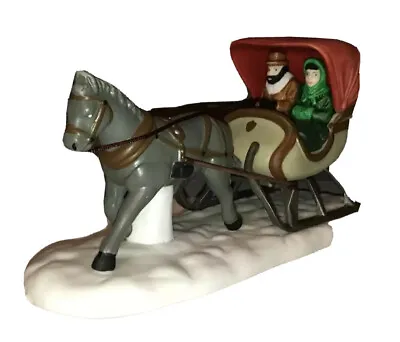 Dept 56 Heritage Collection  One Horse Open Sleigh  5982-0 Christmas Village • $24.99