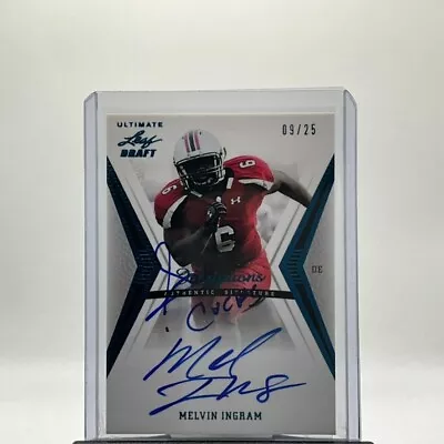 2012 Leaf Ultimate Draft Melvin Ingram Inscriptions Auto #/25 Rookie RC • $3.25