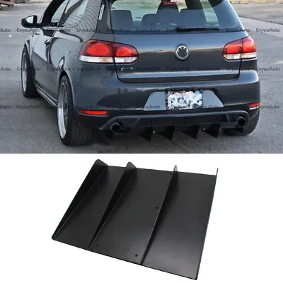 For Volkswagen Golf MK5 MK6 MK7 Rear Bumper Lip Diffuser 4 Shark Fin Spoiler  • $40.85