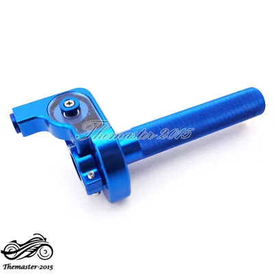 Motocross CNC Throttle Assembly For Yamaha YZ100 YZ125 YZ250 Dirt Pit Bike Blue • $31.95