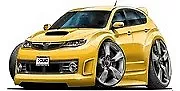 £11.73 • Buy 2008-2011 Subaru WRX STI Hatchback Sunrise Yellow T-shirt In Sizes S-3XL