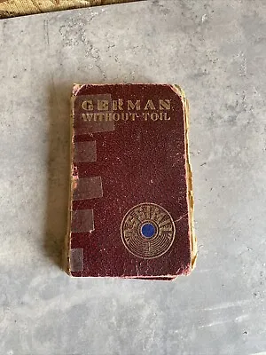 Vtg German Without Toil Language Book • $1