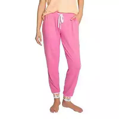 P.J. Salvage Lounge Pajama Pant Size Medium Hot Pink Hearts • $32.99