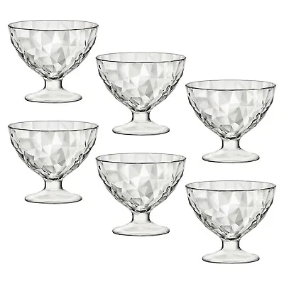 6 Bormioli Rocco Ice Cream Sundae Glasses Appetizer Dessert Cocktail Fruit Glass • £14.49