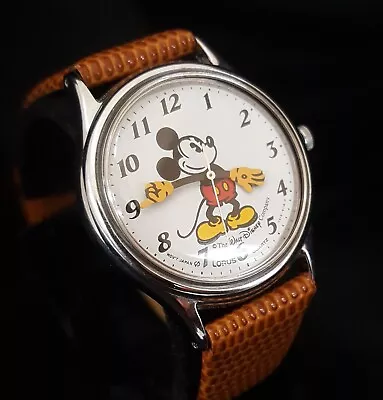 Lorus Disney Mickey Mouse Watch Waving Hands Fresh Battery & Band Ref. R MF005 • $0.99