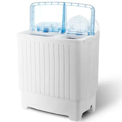 Portable Mini Compact Twin Tub Washing Machine 17.6lbs Washer And Dryer Laundry  • $116.58