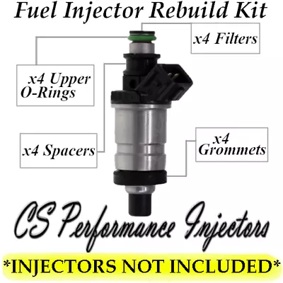  Fuel Injector Service Repair Rebuild Kit Orings Filters For HONDA 96-02 CSKHO14 • $19.99