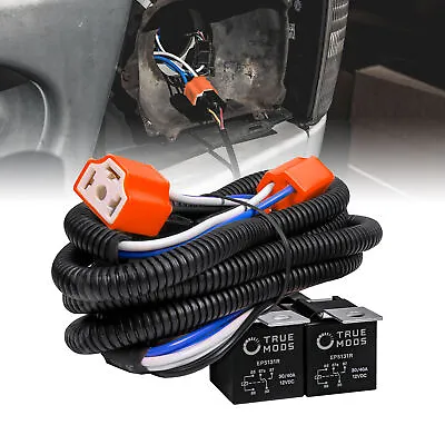 H4 Negative-Switch Headlight Conversion Relay Harness Kit For 9003 H6054 TOYOTA • $22.99