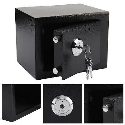 £16.75 • Buy Solid Steel Fireproof Safe Security Home Office Money Cash Safety Mini Box W/Key