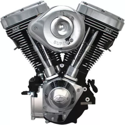 S&S V124 124 Chrome Black Evolution Evo Motor Engine Harley Softail Dyna Touring • $8999.95