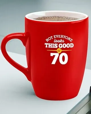 70th Birthday Gift For Men Women Funny Coffee Mug Present Keepsake • £8.95