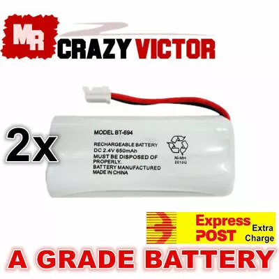 2x New Replacement BT694 Battery For Telstra V850a V950A CTB96 Cordless Phone • $10.95