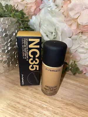£26.95 • Buy MAC Studio Fix Fluid Foundation SPF15 New & Boxed NC35