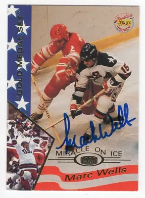 1995 Signature Rookies 1980 Miracle On Ice #40 Mark Wells Autograph - TTM • $19.99