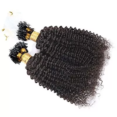 Brazilian Kinky Curly Micro Loop Human Hair Extension Micro Beads Ring 100g 100s • $50.05