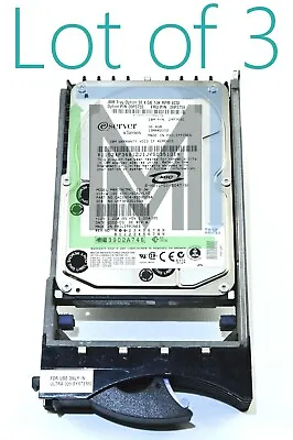 06p5759 06p5755 24p3691 Ibm Ultra160 Scsi/sca2/lvd 36.4gb 10k 3.5 Hdd - Lot Of 3 • $91.20